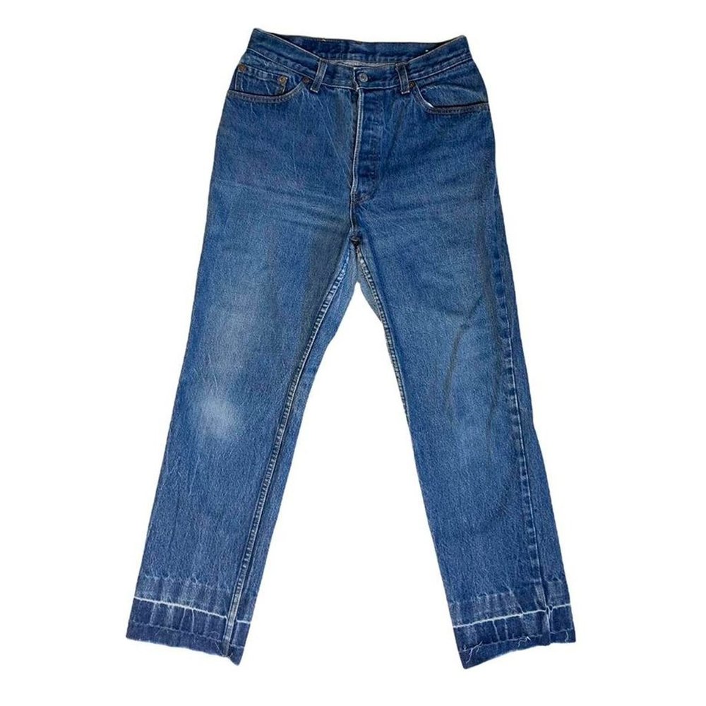Levi’s Jeans 501 Vintage 80s Button Fly Denim Mom Jean High Waist 29x30 - Picture 3 of 5